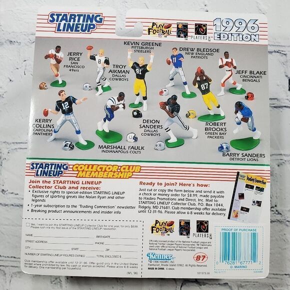 💙NIB Vintage Dolphins Dan Marino Starting Lineup - Picture 2 of 2